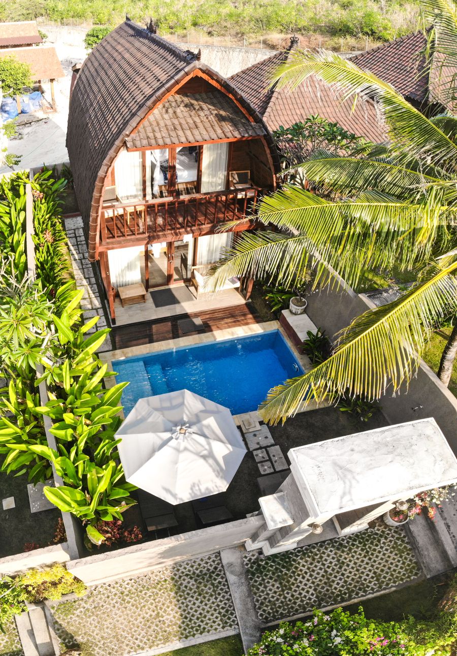 Slow mornings by the pool — illustrative property photo